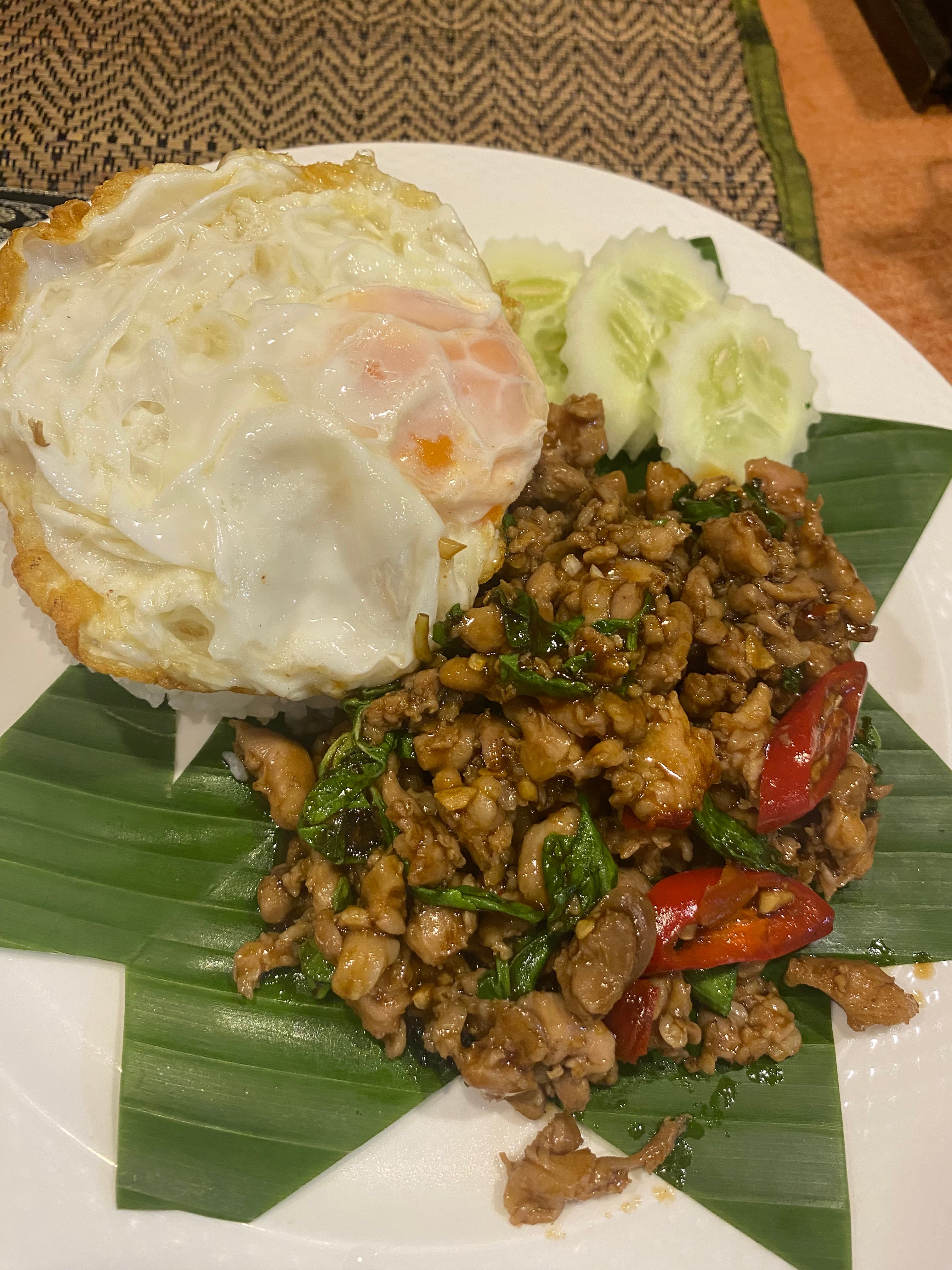 バンコクで食べたガパオライス