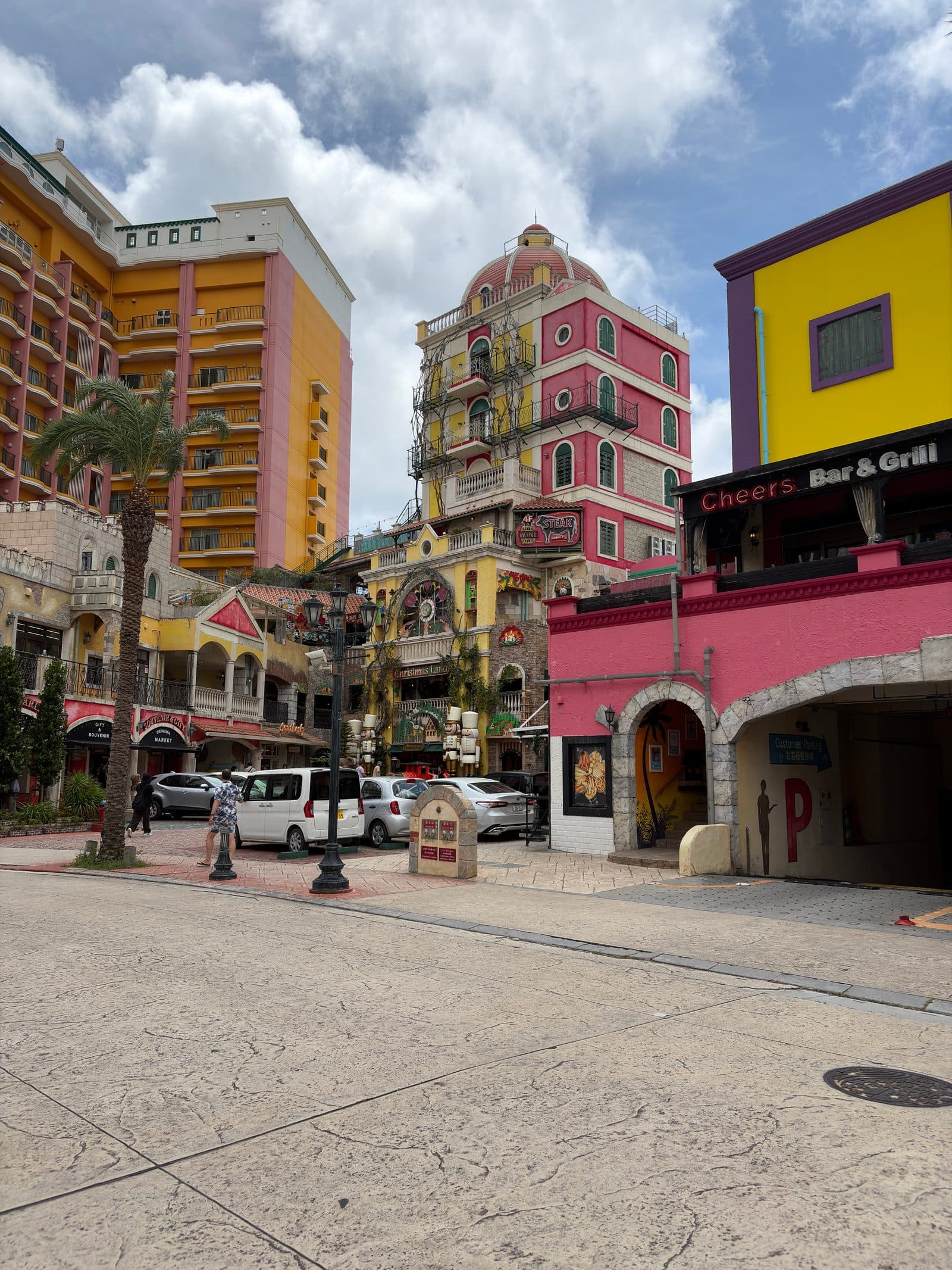 A colorful street in Okinawa